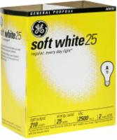 25 Watt Soft White Light Bulbs 2pk nq - Click Image to Close